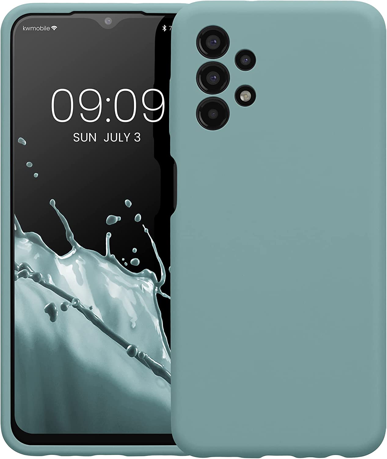 KW Samsung Galaxy A13 4G Θήκη Σιλικόνης Rubberized TPU - Arctic Night - 57832.207