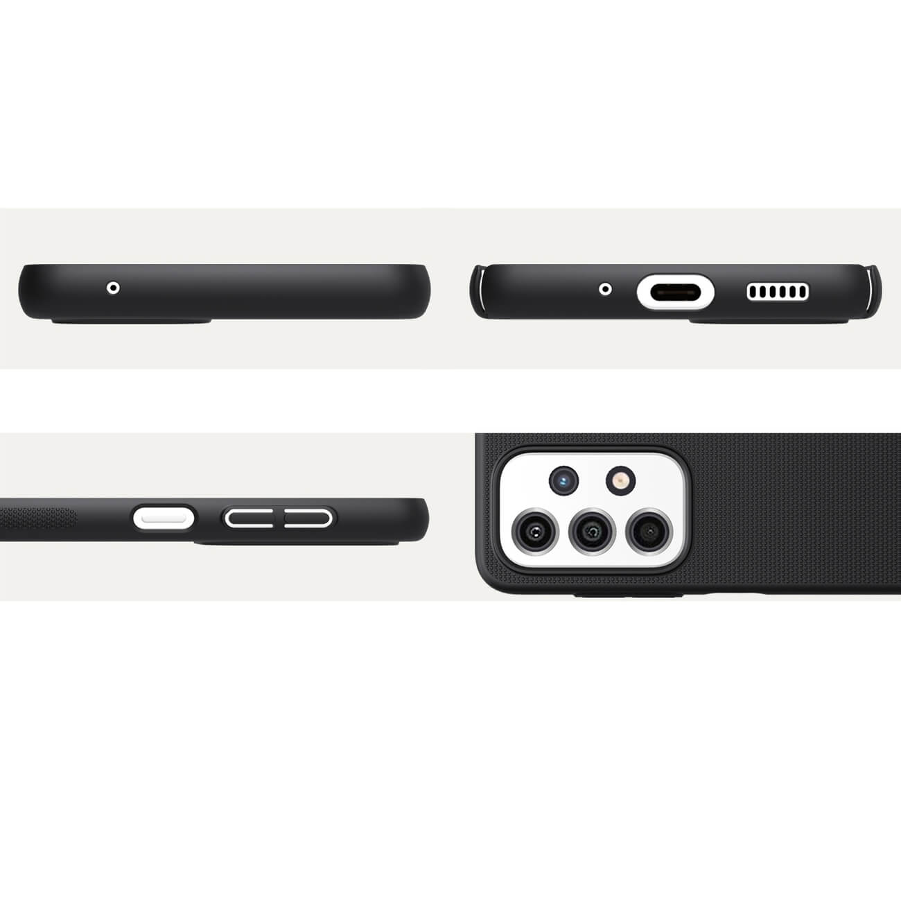 Nillkin Samsung Galaxy A33 5G Super Frosted Shield Pro Σκληρή Θήκη με Πλαίσιο Σιλικόνης - Black