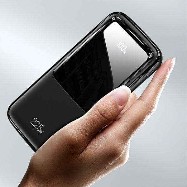 USAMS PB58 PowerBank με Υποστήριξη Γρήγορης Φόρτισης PD 3.0 10000mAh 22.5W QC 3.0 - Black