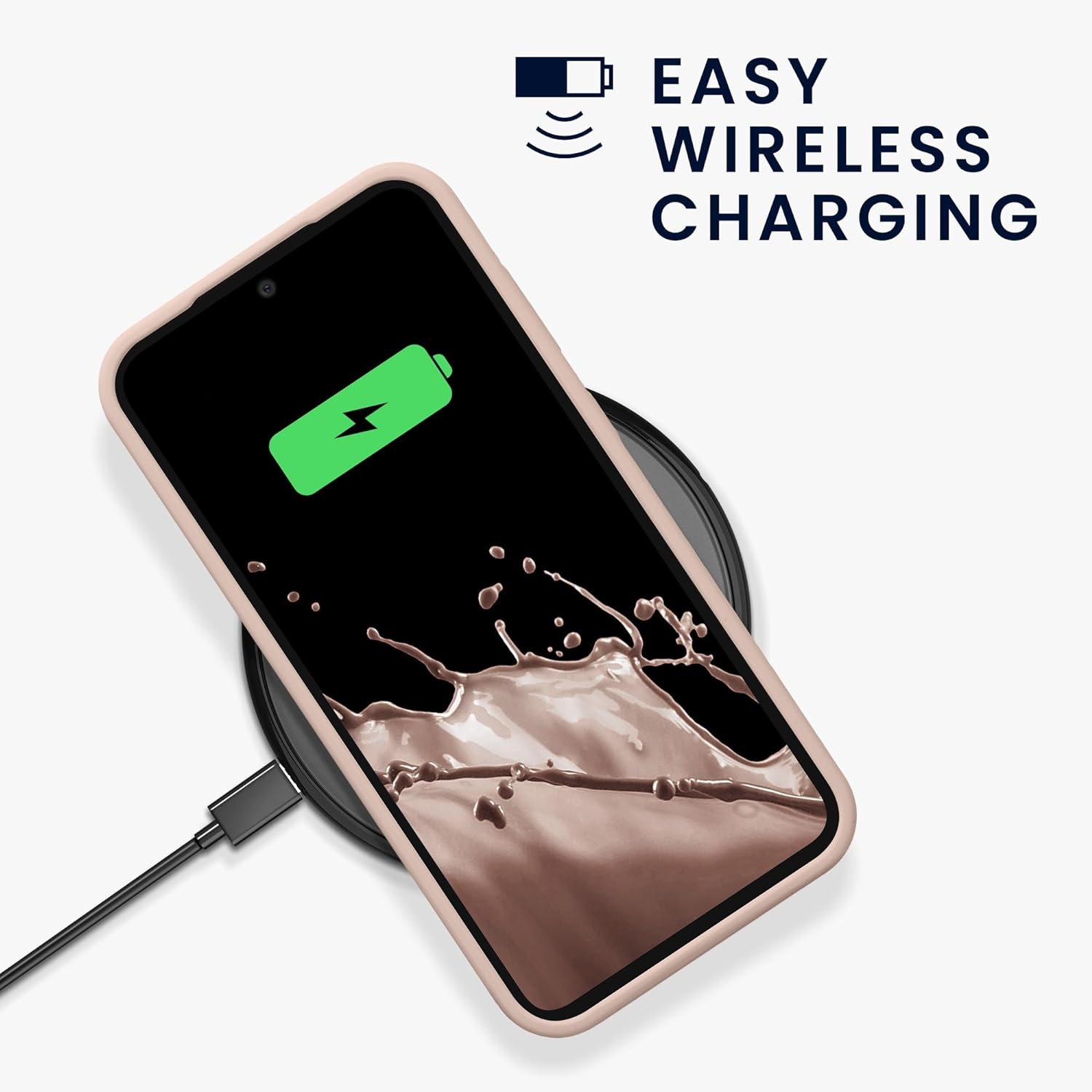 KW Samsung Galaxy S23 FE Θήκη Σιλικόνης Rubberized TPU - Coconut Swirl