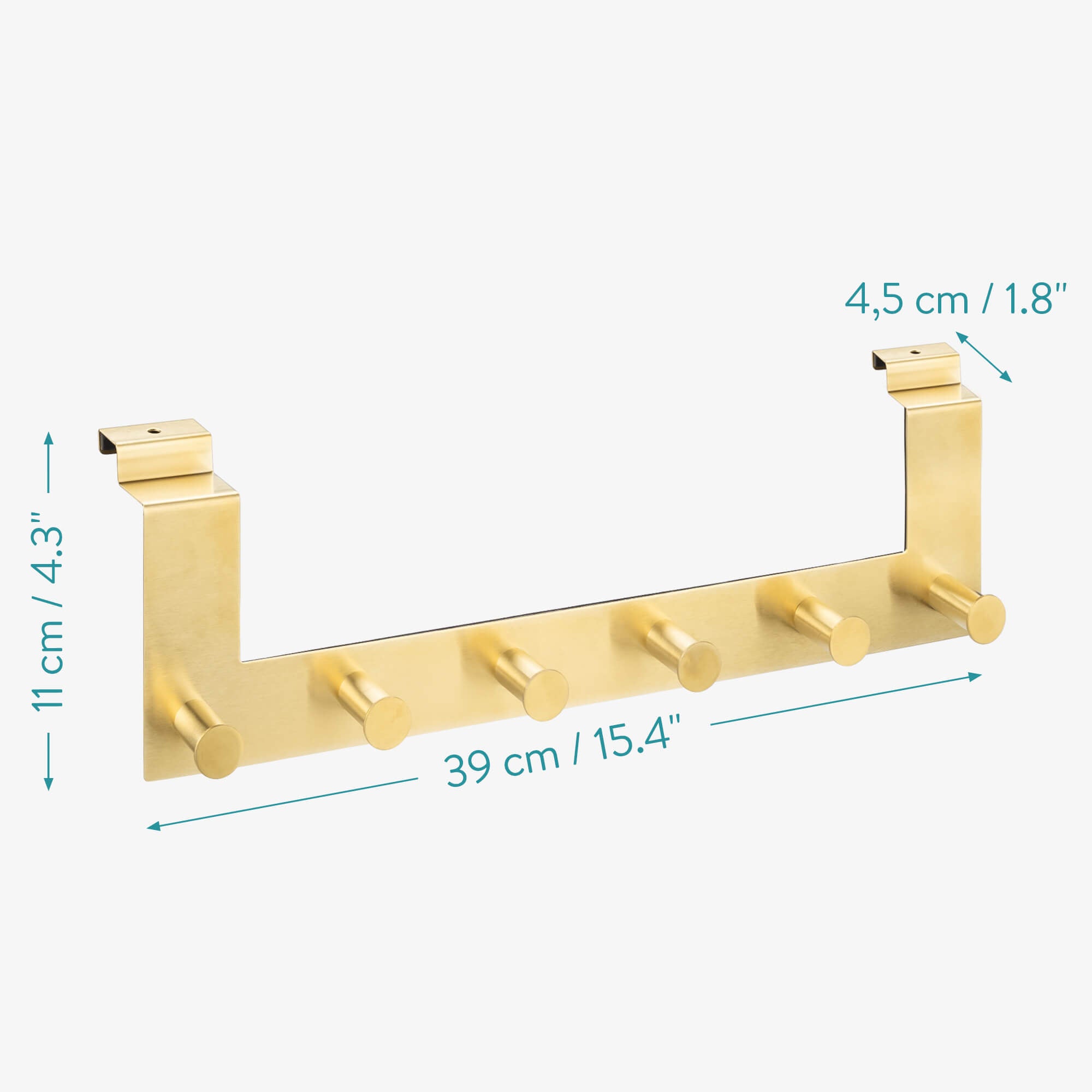 Navaris Κρεμάστρα Πόρτας από Ανοξείδωτο Ατσάλι - Gold - 54828.21.01