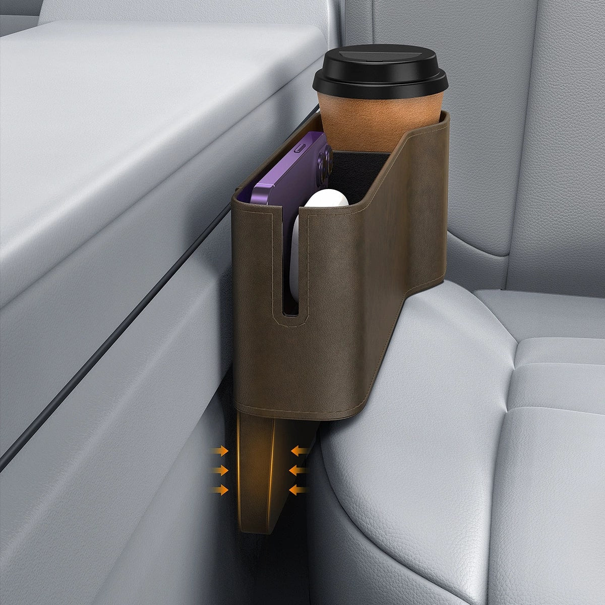 Baseus OrganizeFun Series Θήκη Οργάνωσης για το Αυτοκίνητο - Brown