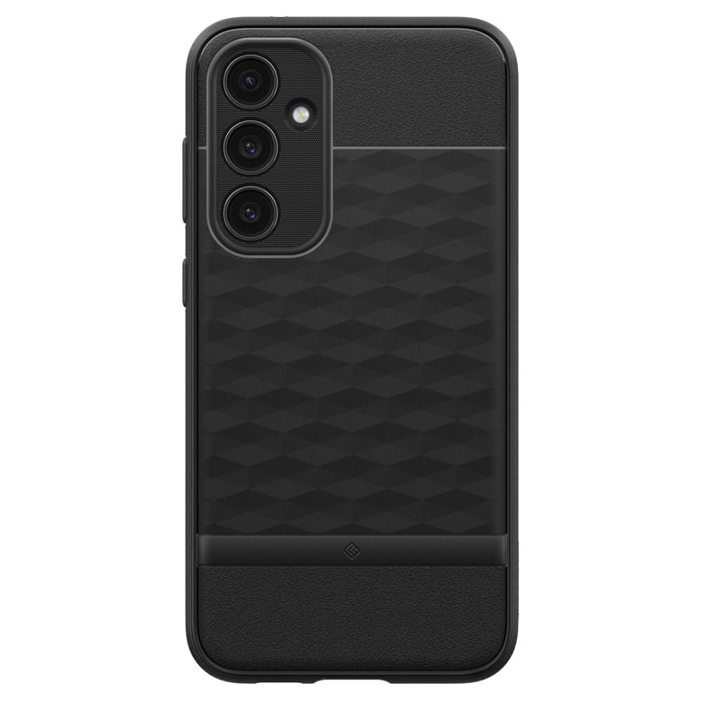 Caseology Samsung Galaxy S23 FE Parallax Θήκη Σιλικόνης με Σκληρό Πλαίσιο - Matte Black
