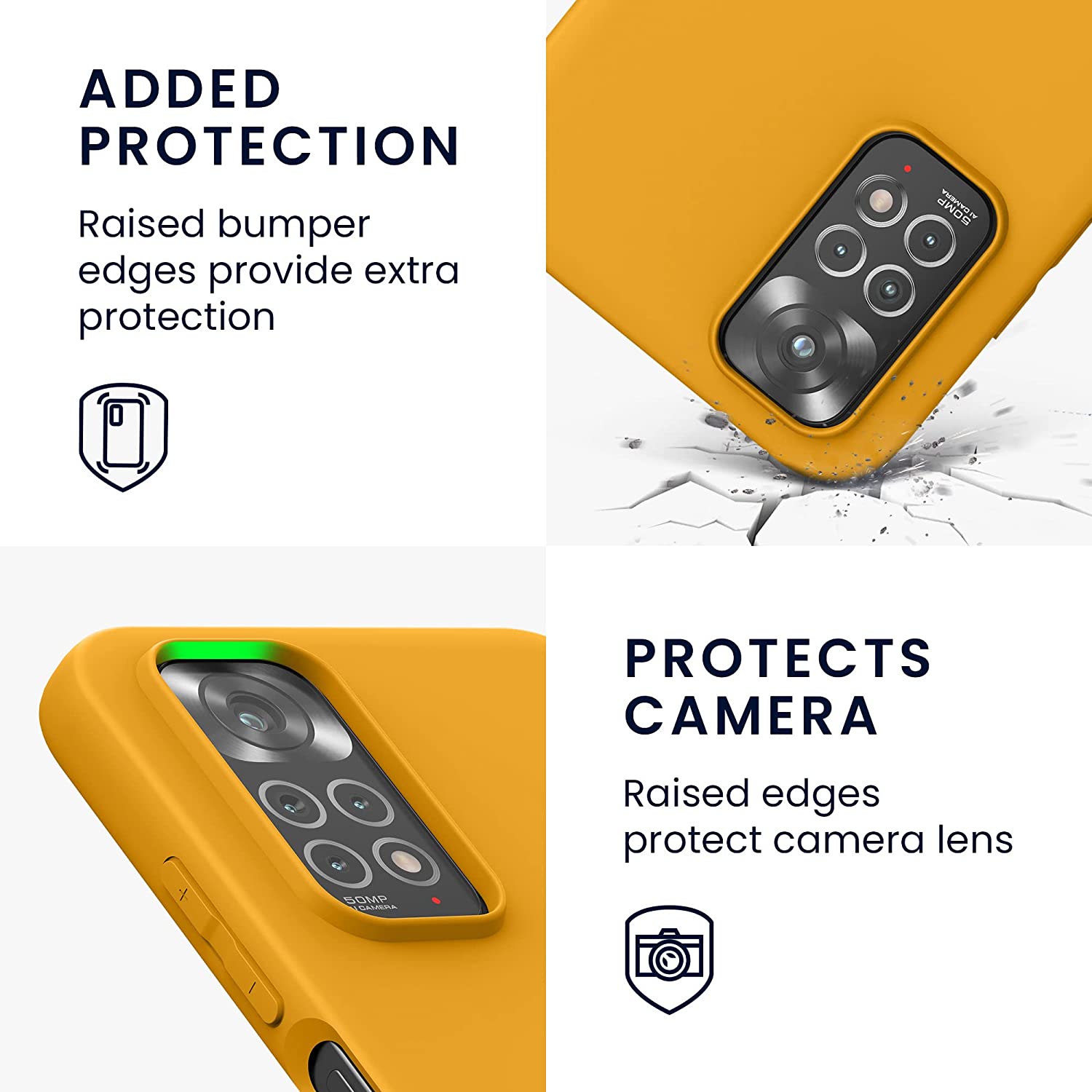 KW Xiaomi Redmi Note 11 / Redmi Note 11S Θήκη Σιλικόνης TPU - Mango - 57368.191