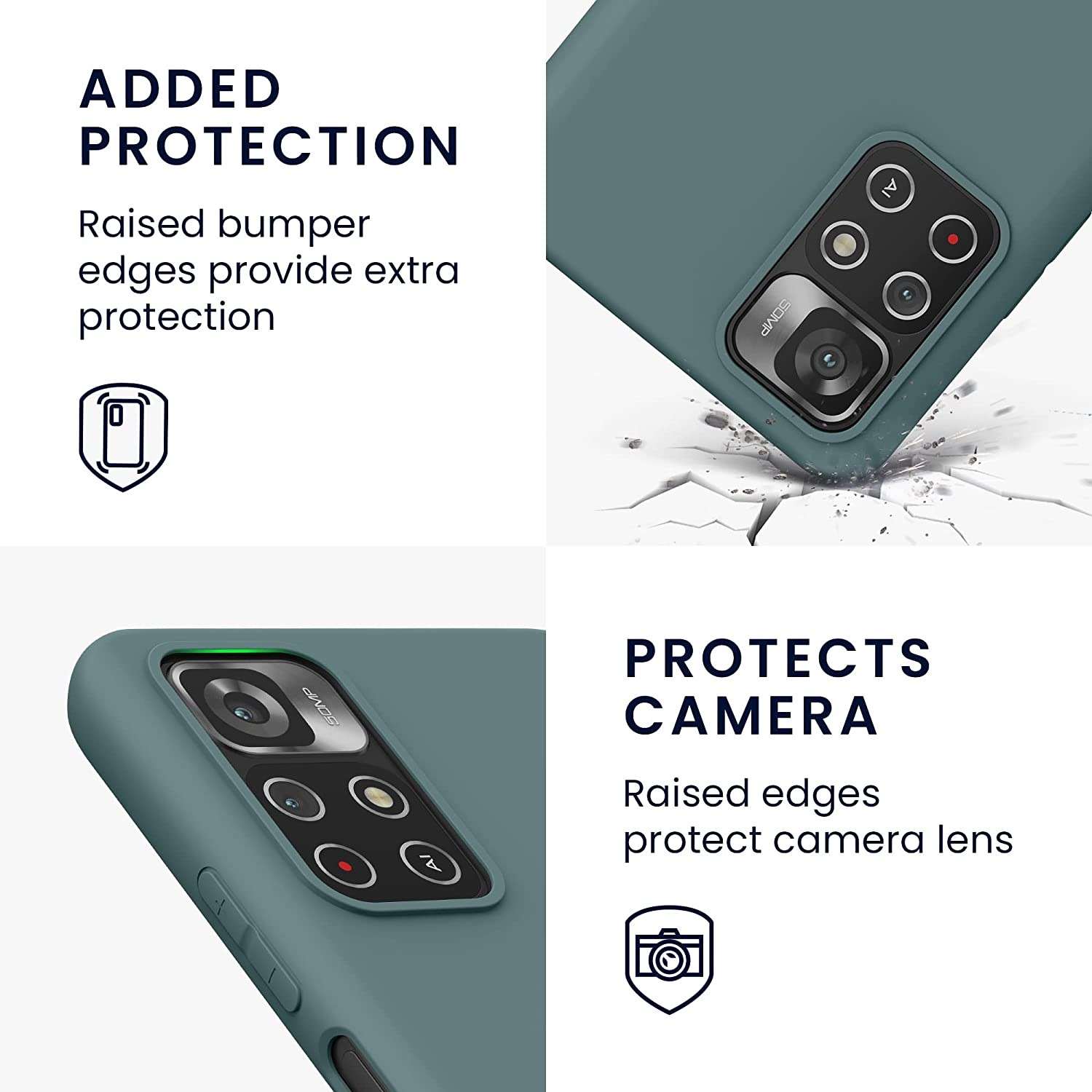 KW Xiaomi Poco M4 Pro 5G / Redmi Note 11S 5G Θήκη Σιλικόνης TPU - Teal Green - 57024.171