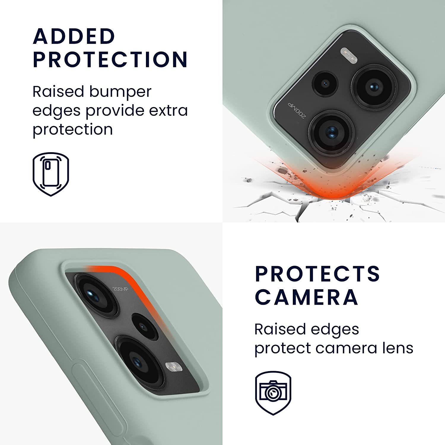 KW Xiaomi Redmi Note 12 Pro+ Θήκη Σιλικόνης Rubberized TPU - Cool Mint - 60691.200