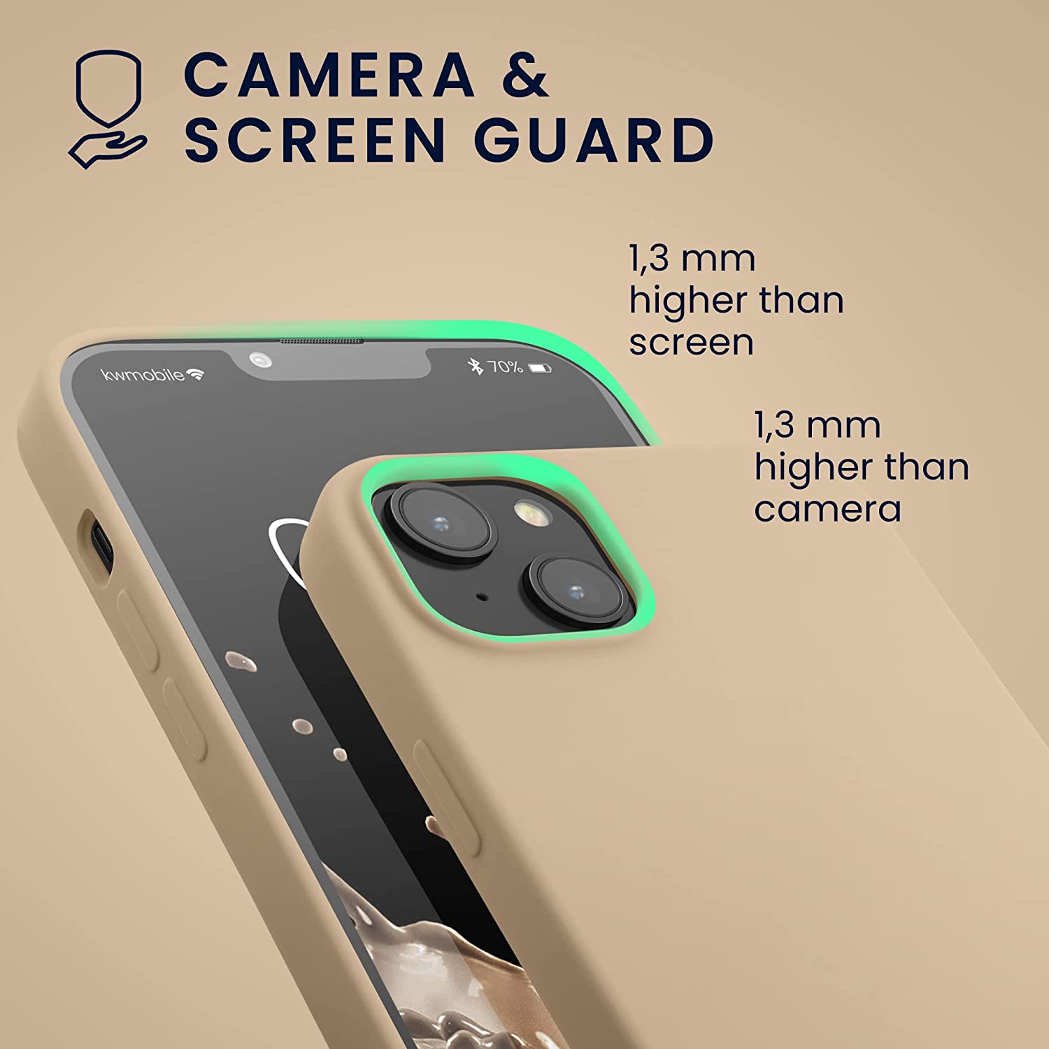 KW iPhone 14 Plus Θήκη Σιλικόνης TPU - Mother Of Pearl - 59072.154