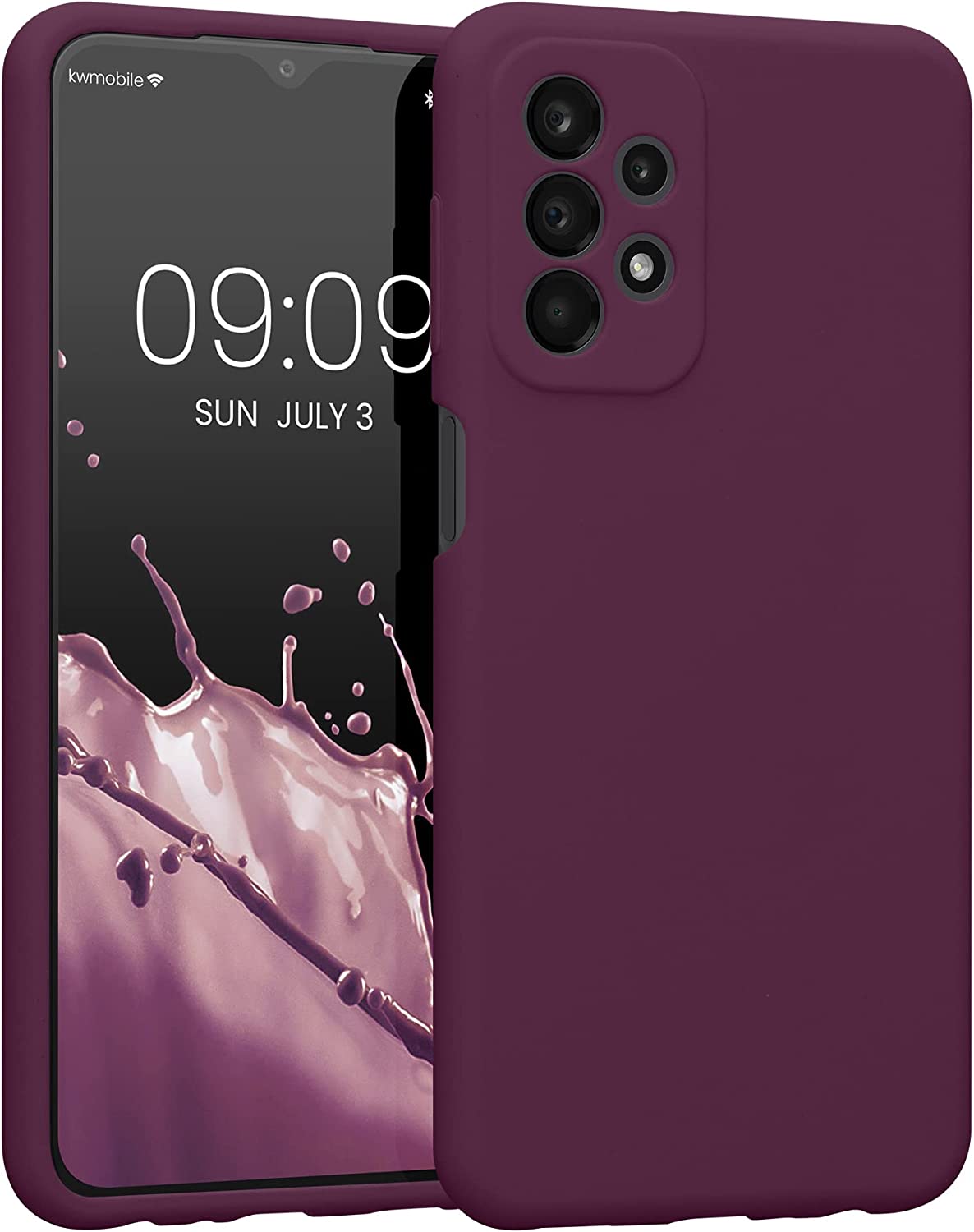 KW Samsung Galaxy A23 5G Θήκη Σιλικόνης Rubberized TPU - Bordeaux Purple - 57829.187
