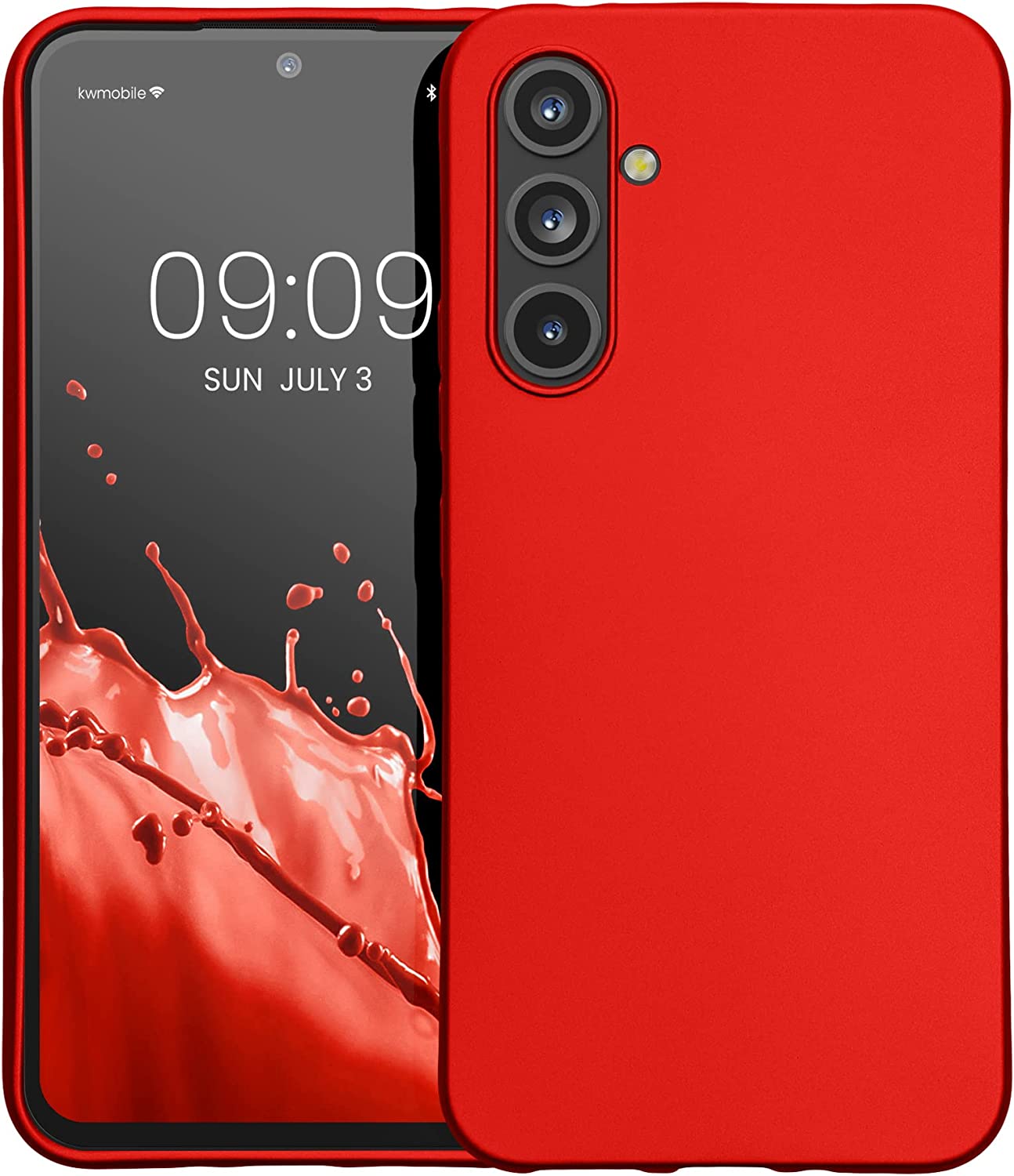 KW Samsung Galaxy A54 5G Θήκη Σιλικόνης TPU - Metallic Dark Red - 60797.36