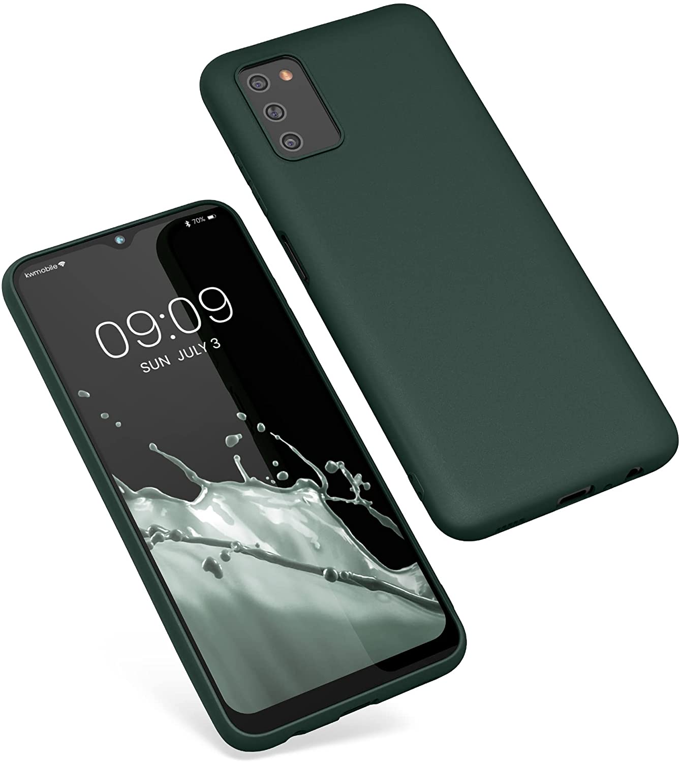 KW Samsung Galaxy A03s Θήκη Σιλικόνης TPU - Moss Green - 56517.169
