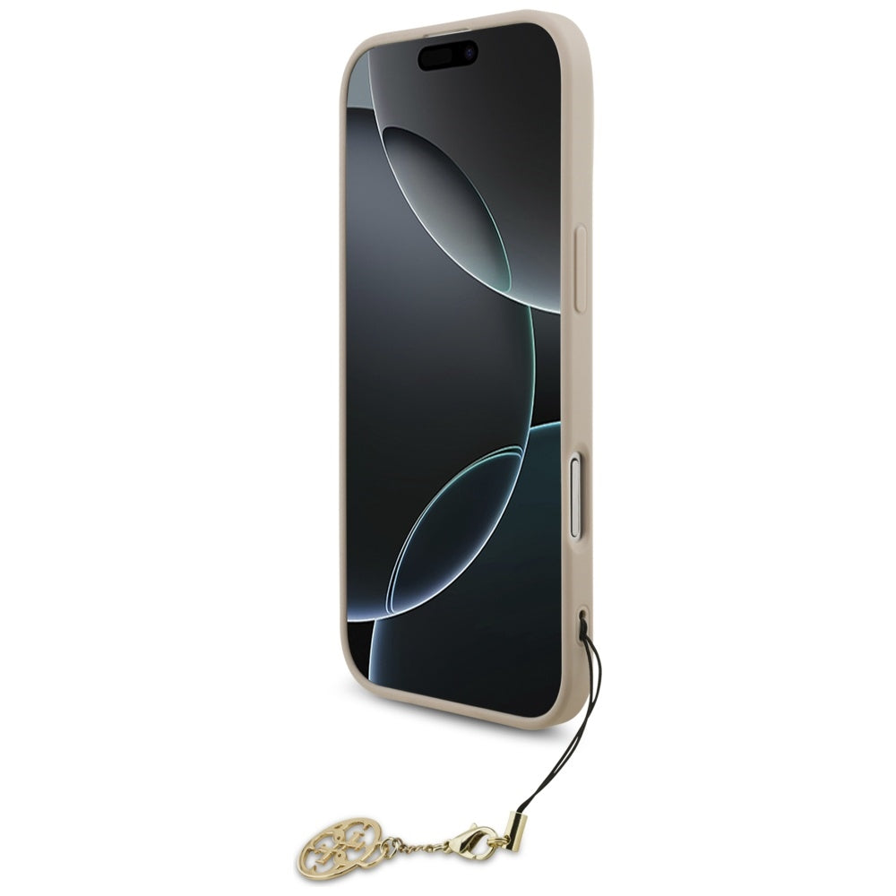 Guess iPhone Air - 4G Charms Collection MagSafe - Θήκη με Επένδυση Συνθετικού Δέρματος - Pink - GUHMP17MGF4GCP