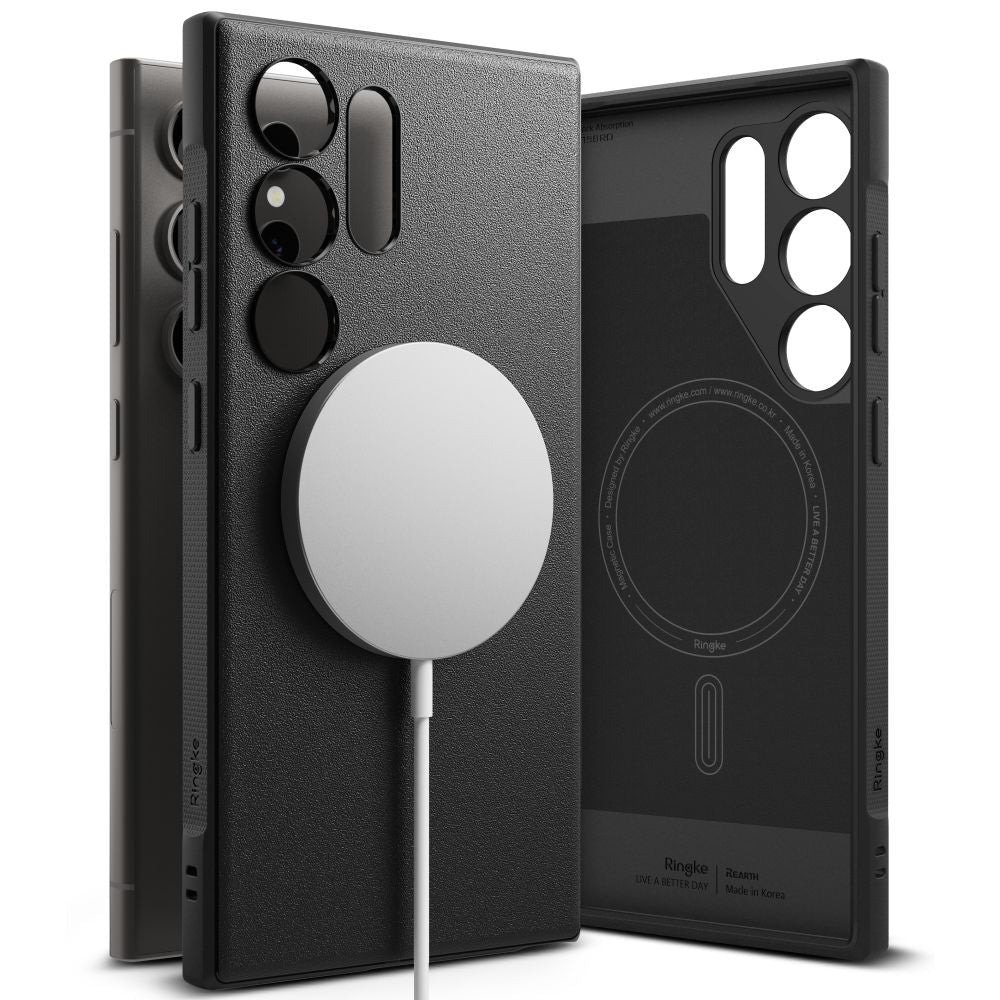 Ringke Samsung Galaxy S24 Ultra Onyx MagSafe Θήκη Σιλικόνης με MagSafe - Black