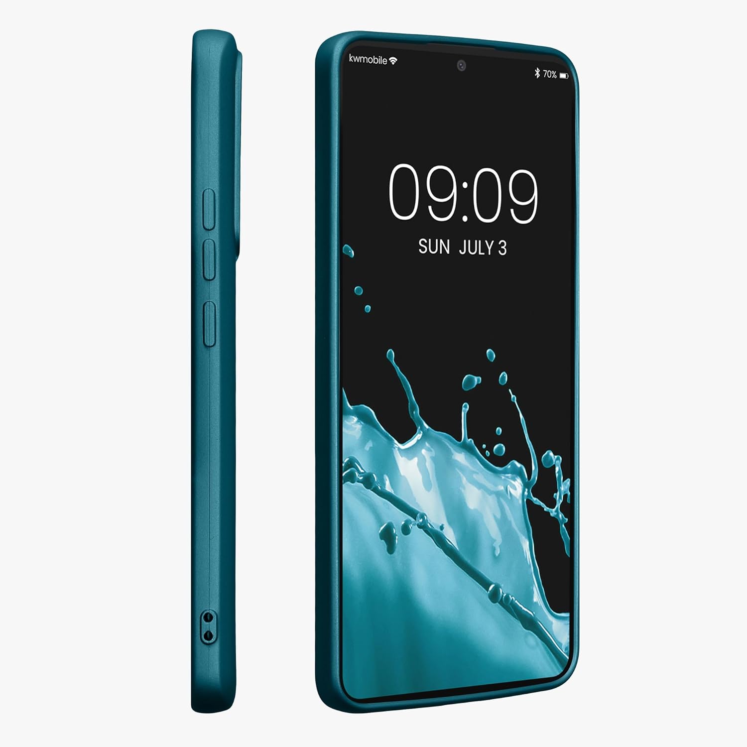 KW Xiaomi 13T / 13T Pro Θήκη Σιλικόνης TPU - Metallic Caribbean Blue