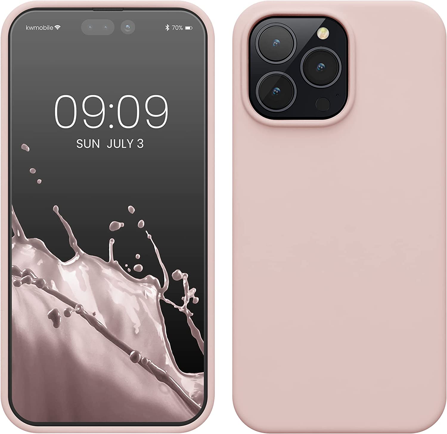KW iPhone 14 Pro Max Θήκη Σιλικόνης Rubberized TPU - Coconut Swirl - 59074.225