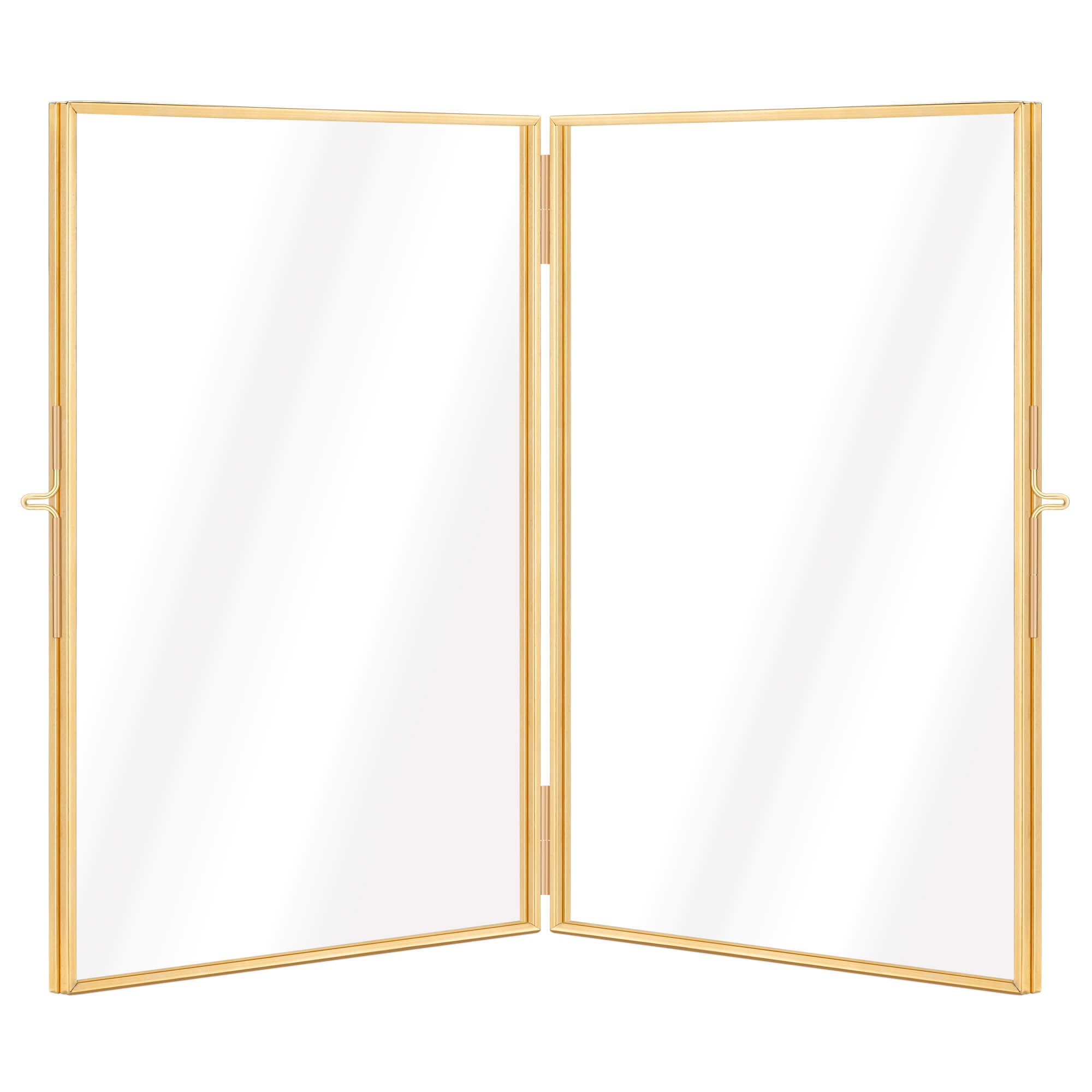 Navaris Αναδιπλούμενη Διπλή Κορνίζα για Φωτογραφίες - Gold - 54486.3