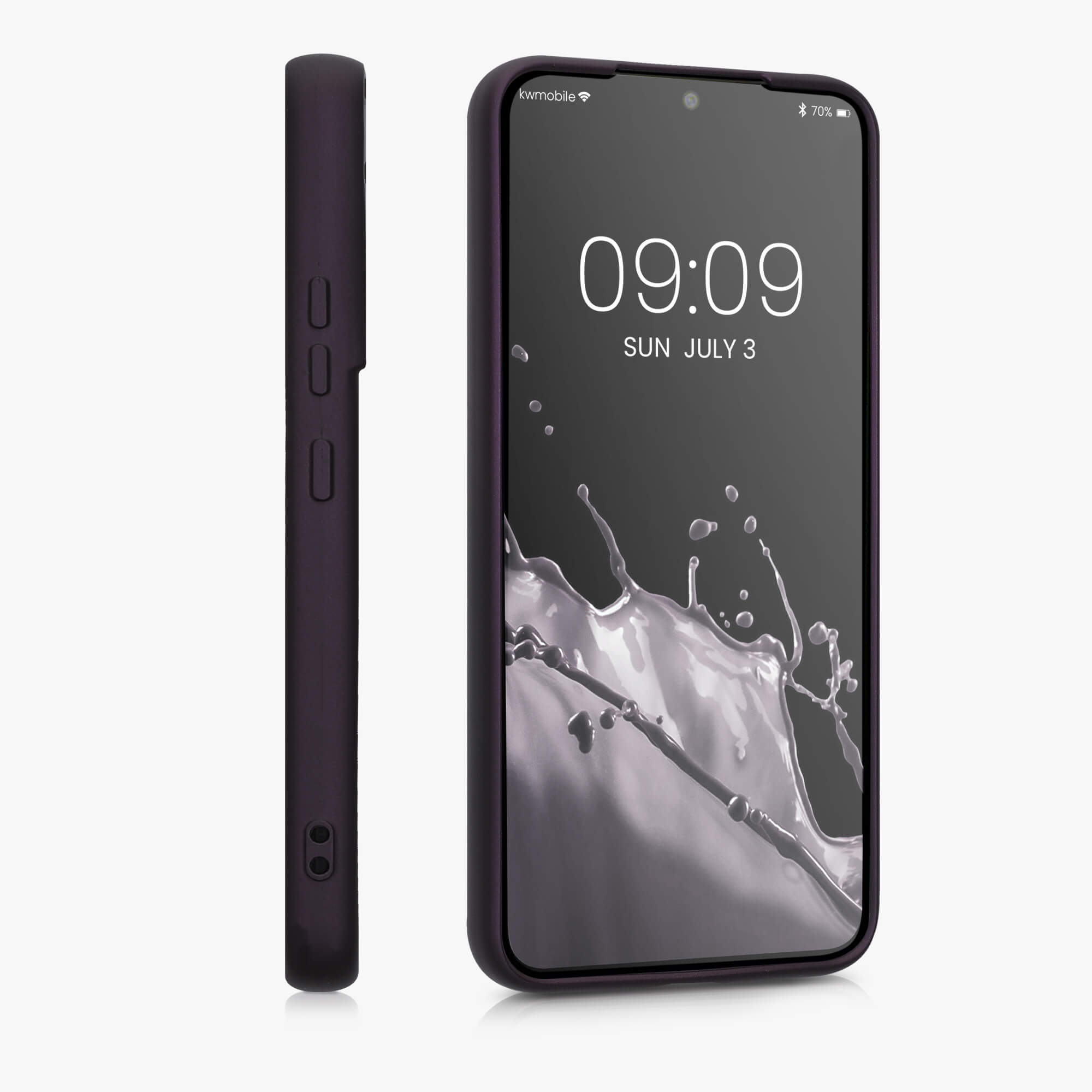 KW Samsung Galaxy S22 Θήκη Σιλικόνης - Metallic Berry - 56757.115