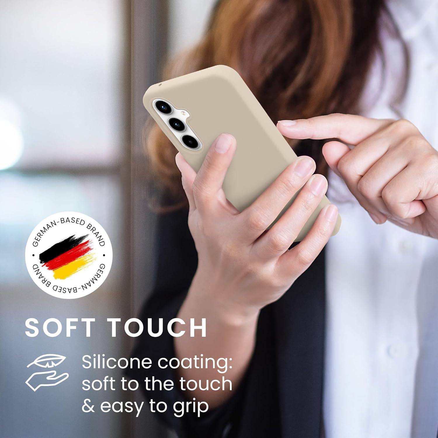 KW Samsung Galaxy A35 5G Θήκη Σιλικόνης Rubberized TPU - Matte Cream