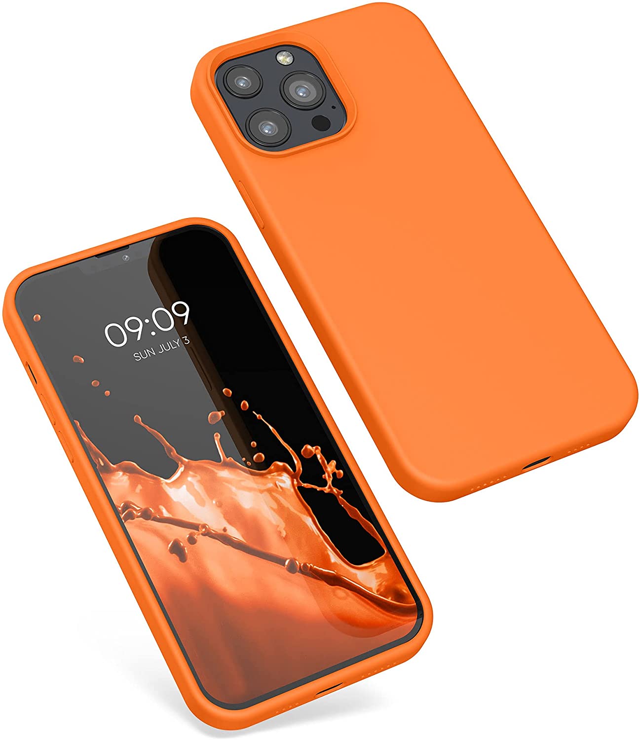 KW iPhone 13 Pro Max Θήκη Σιλικόνης Rubberized TPU - Cosmic Orange - 55881.150