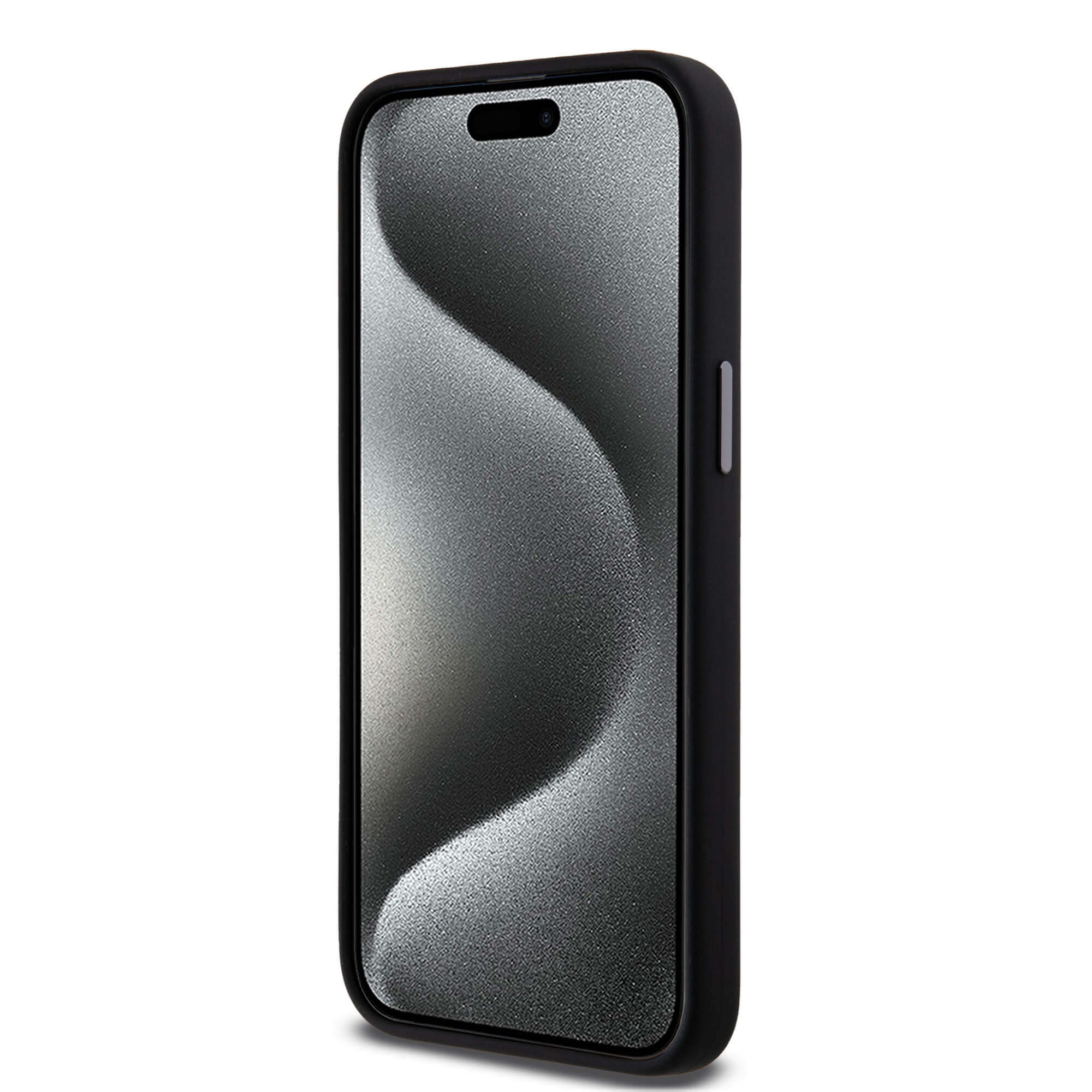 DKNY iPhone 15 Pro Max - Liquid Silicone Metal Logo - Σκληρή Θήκη με Πλαίσιο Σιλικόνης - Black