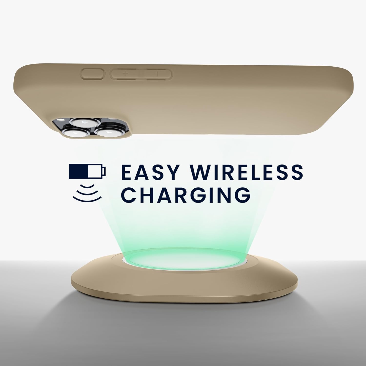 KW iPhone 16 Pro Λεπτή Θήκη Σιλικόνης TPU - Cream