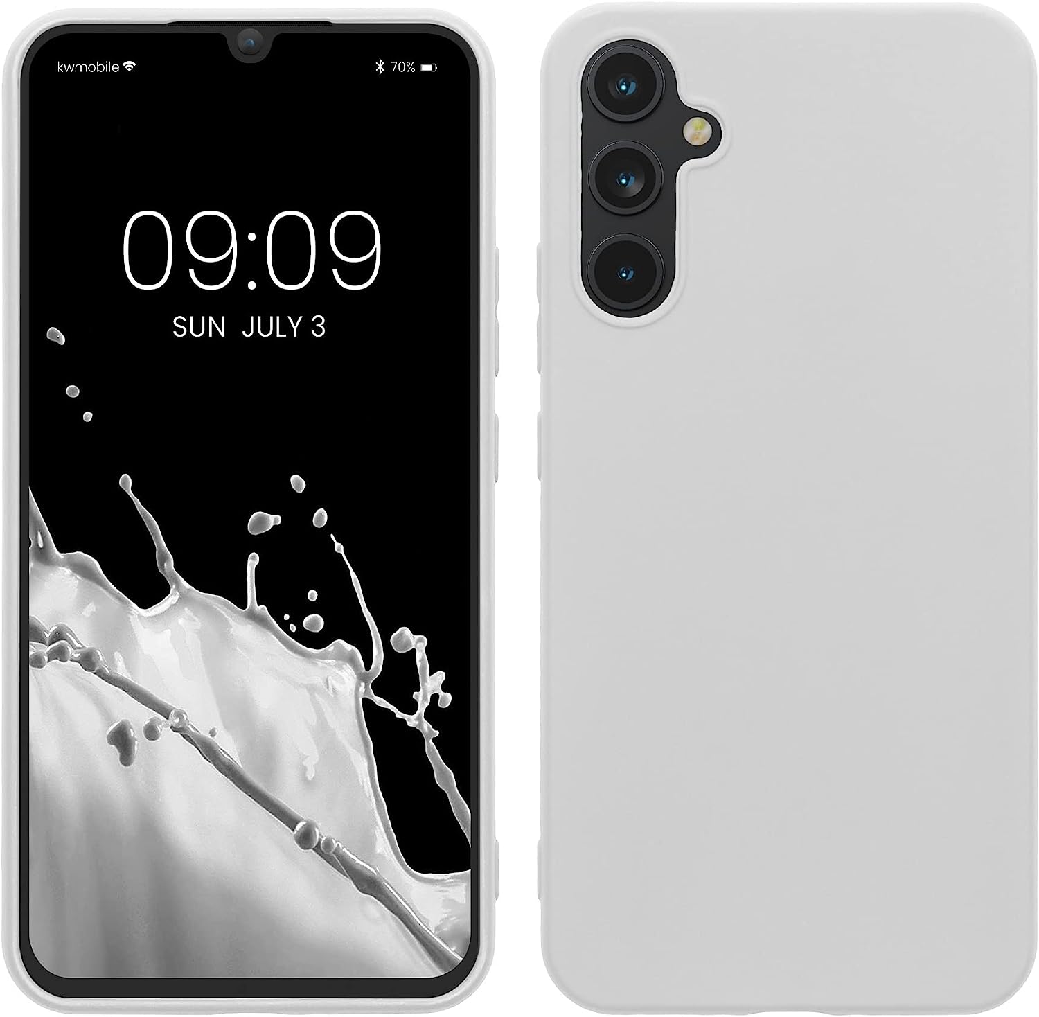 KW Samsung Galaxy A34 5G Θήκη Σιλικόνης TPU - White Matte - 60809.48