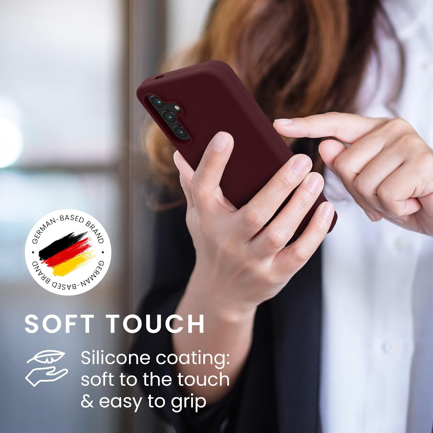 KW Samsung Galaxy S24 FE Θήκη Σιλικόνης Rubberized TPU - Bordeaux Purple