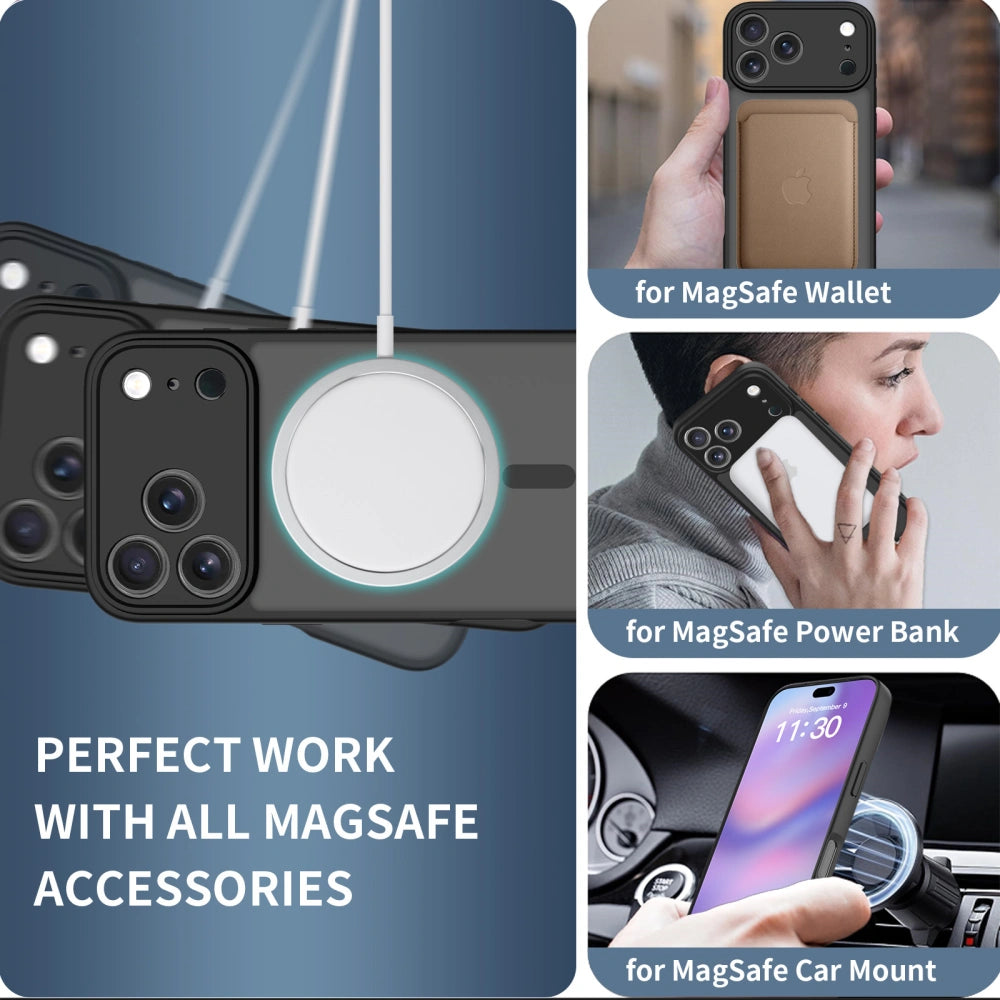 Tech-Protect iPhone 17 Pro Max BasicMag - Σκληρή Θήκη με Πλαίσιο Σιλικόνης και MagSafe - Matte Black