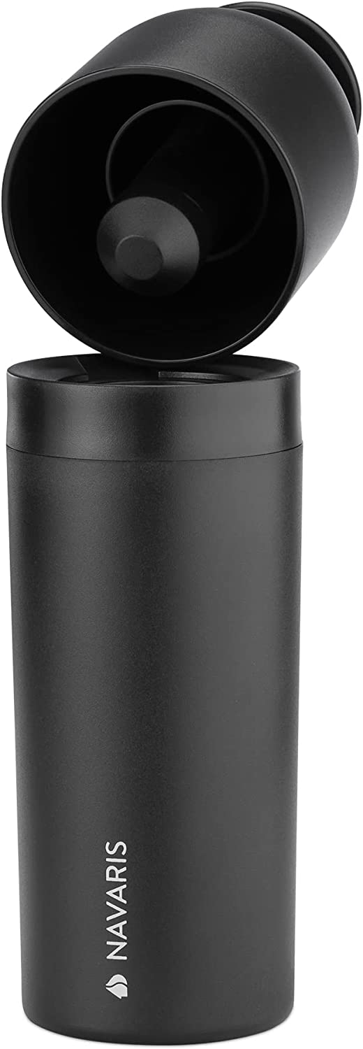 Navaris Κάδος Ανακύκλωσης για Χρησιμοποιημένες Κάψουλες Καφέ - 17.5 x 6 cm - ‎Black - 60426.01