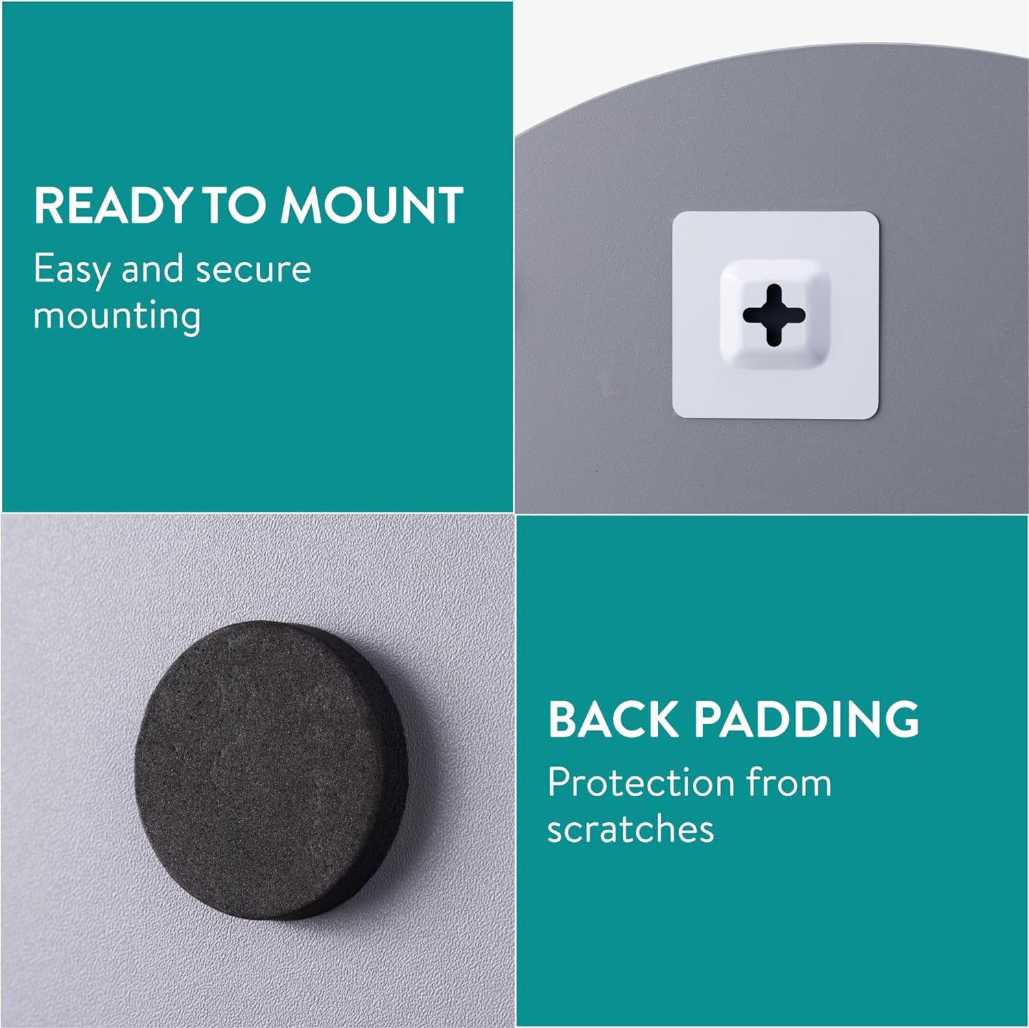 Navaris Καθρέπτης Τοίχου με Ακανόνιστο Οβάλ Σχήμα Χωρίς Πλαίσιο - 50 x 50 cm - Silver - 54705.06