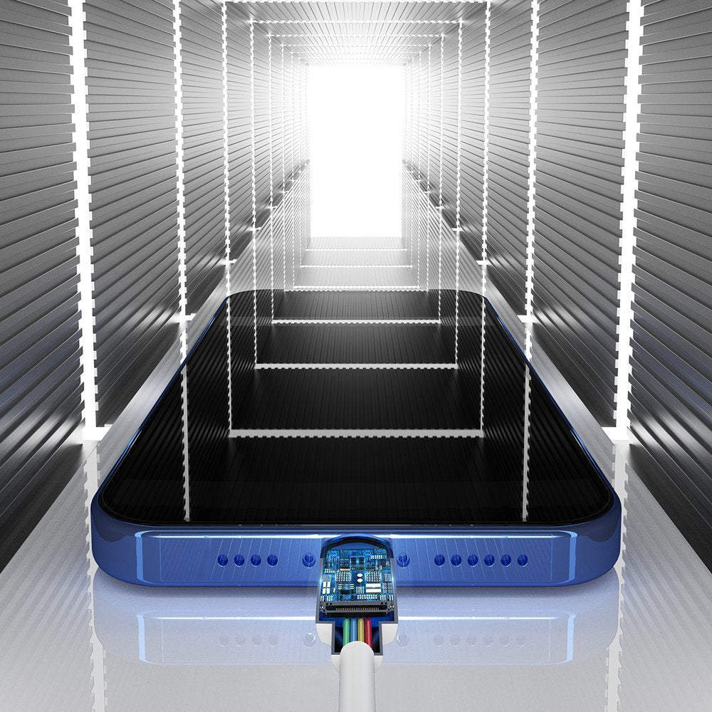 Baseus Simple Wisdom Lightning 2.4A - Καλώδιο Δεδομένων και Φόρτισης Lightning 1,5M για iPhone - 2 Τεμάχια - White - TZCALZJ-02
