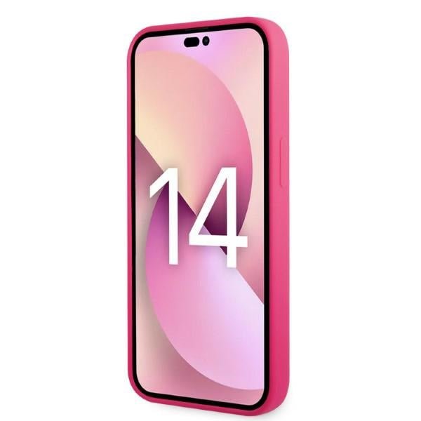 Karl Lagerfeld iPhone 14 Plus Silicone RSG Θήκη Σιλικόνης - Pink - KLHCP14MSRSGRCF
