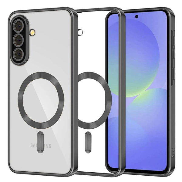 Techsuit Samsung Galaxy A36 5G / A56 5G - Luxury Crystal MagSafe - Θήκη Σιλικόνης - Black - likebrands.gr