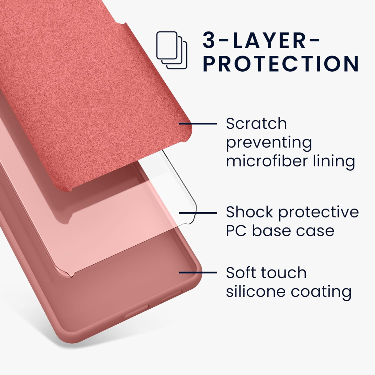 KW Samsung Galaxy A55 5G Θήκη Σιλικόνης Rubberized TPU - Winter Rose