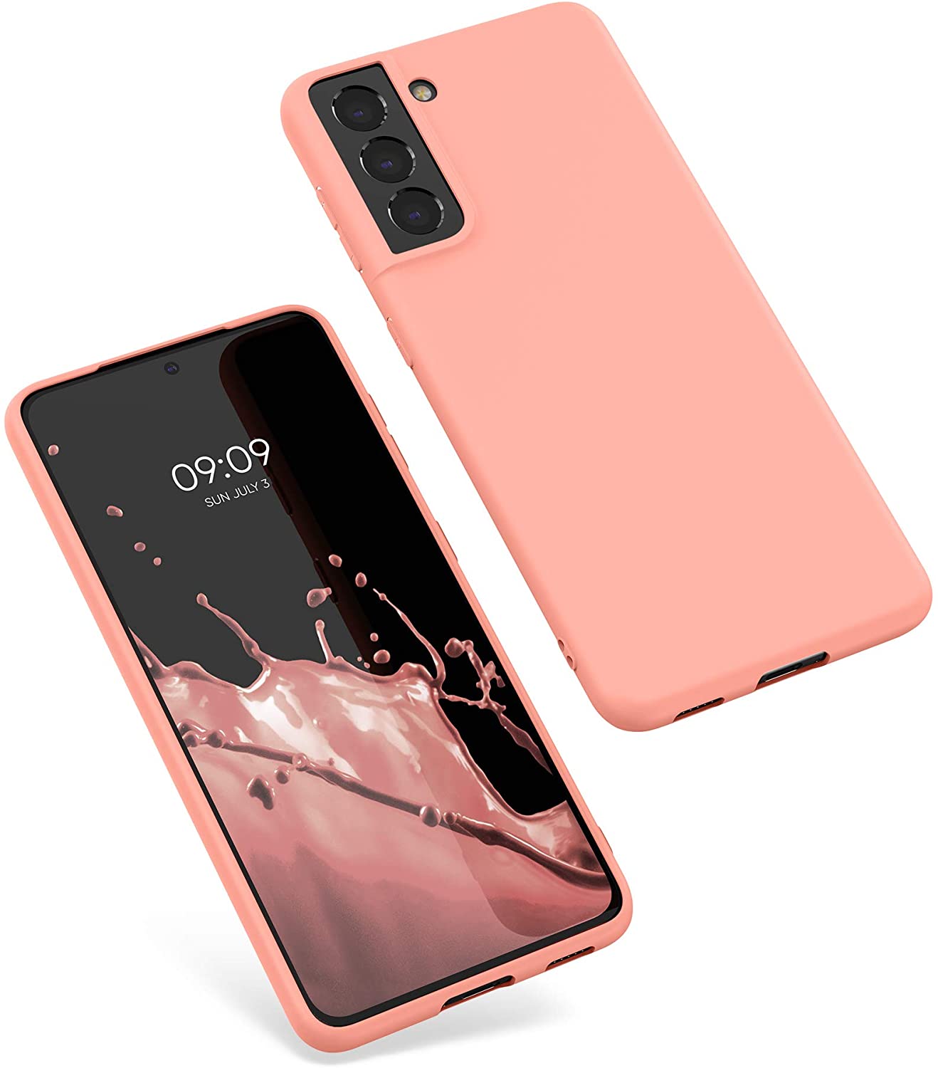 KW Samsung Galaxy S21 Θήκη Σιλικόνης TPU - Coral Matte - 54055.56