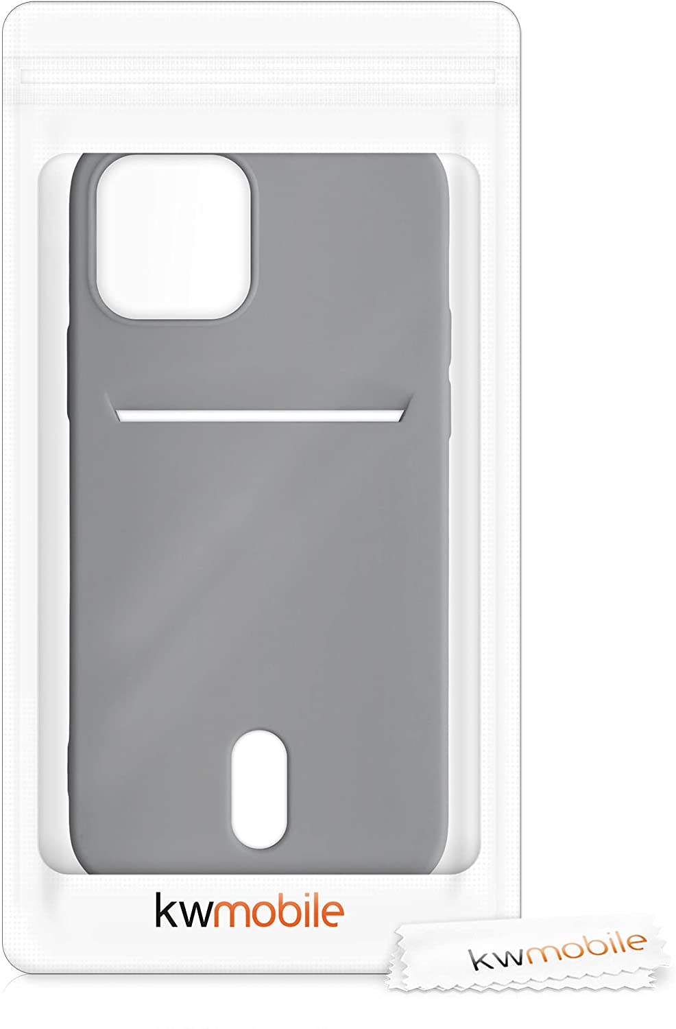 KW iPhone 12 / 12 Pro Θήκη Σιλικόνης TPU - Titanium Grey - 54513.155