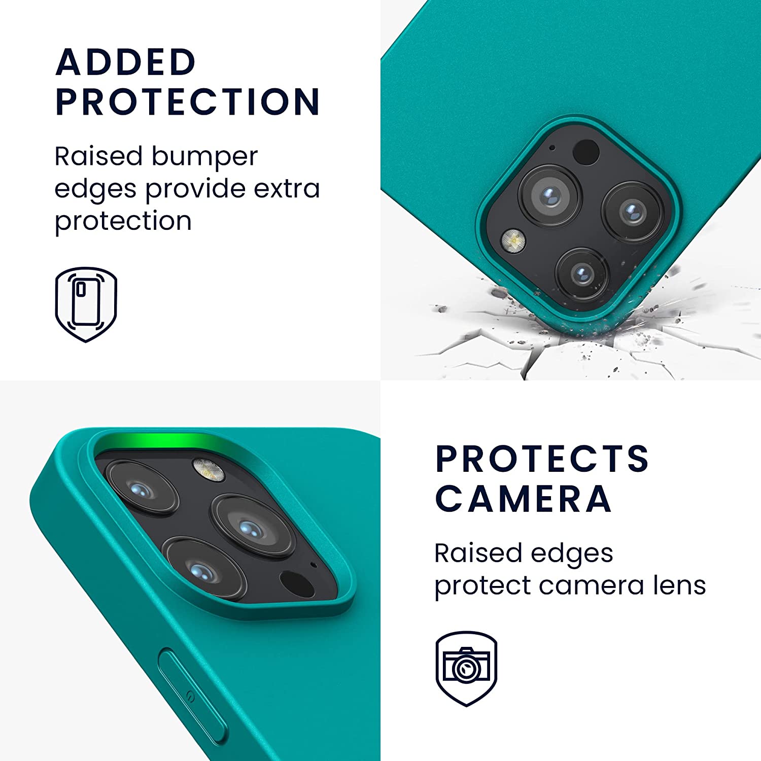 KW iPhone 13 Pro Max Θήκη Σιλικόνης TPU - Azure Blue - 55971.113