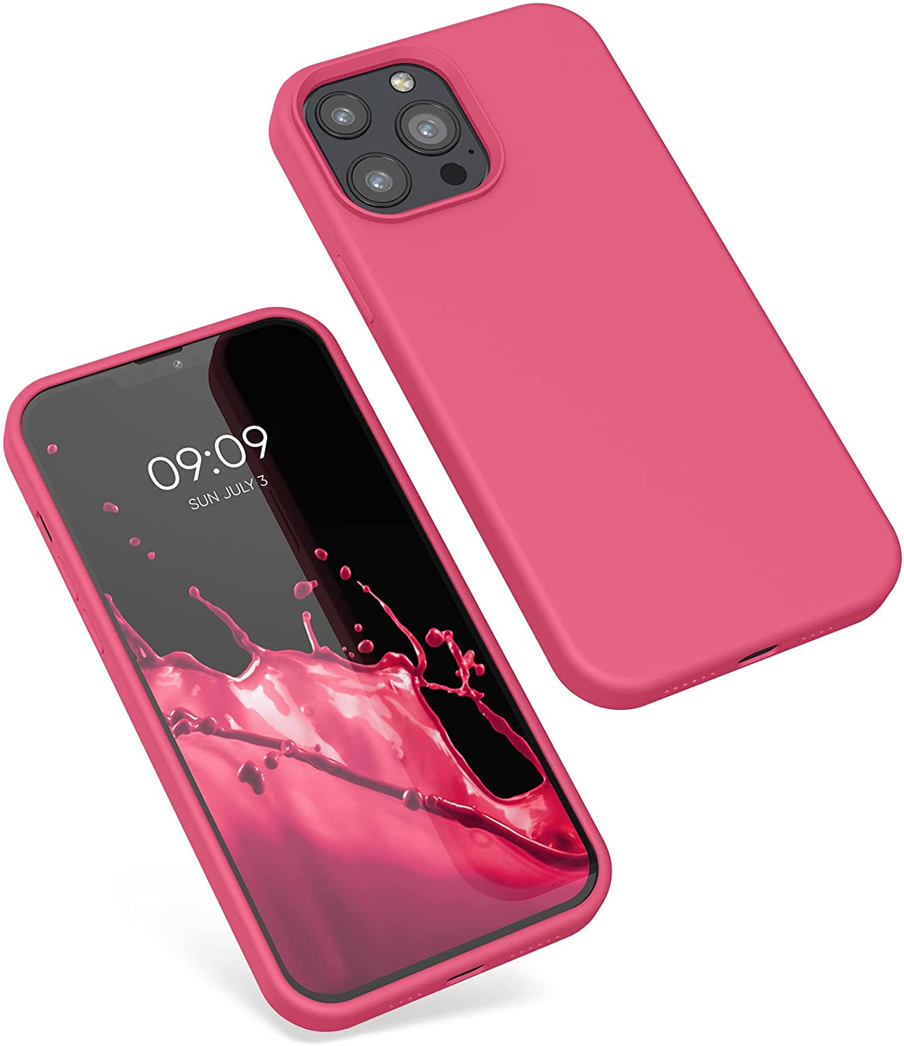 KW iPhone 13 Pro Max Θήκη Σιλικόνης Rubberized TPU - Awesome Pink - 55881.238