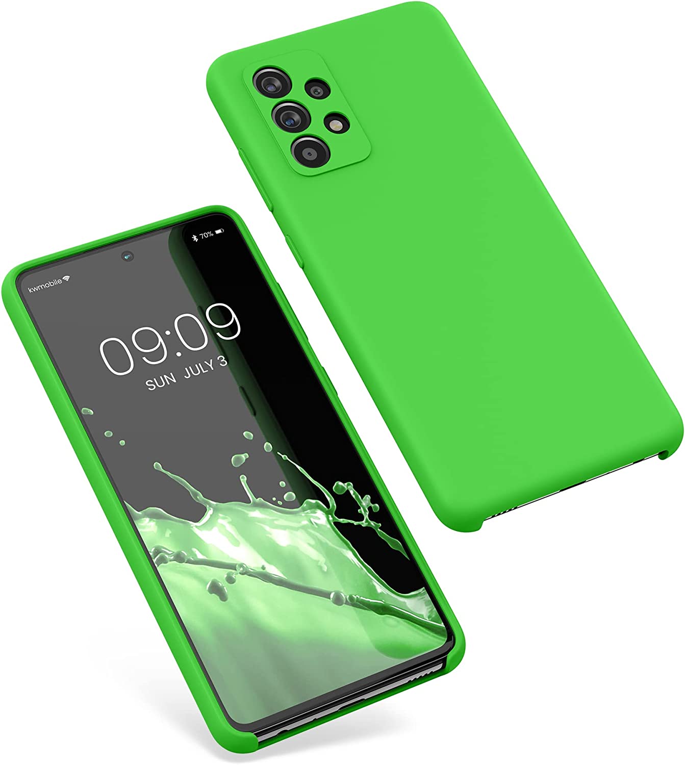 KW Samsung Galaxy A52 / A52 5G / A52s 5G Θήκη Σιλικόνης Rubber TPU - Lime Green - 54347.159