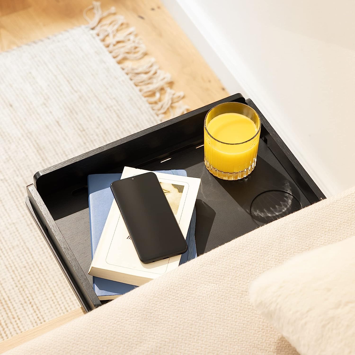 Navaris Κρεμαστό Κομοδίνο από Μπαμπού - Black - 52639.01.01