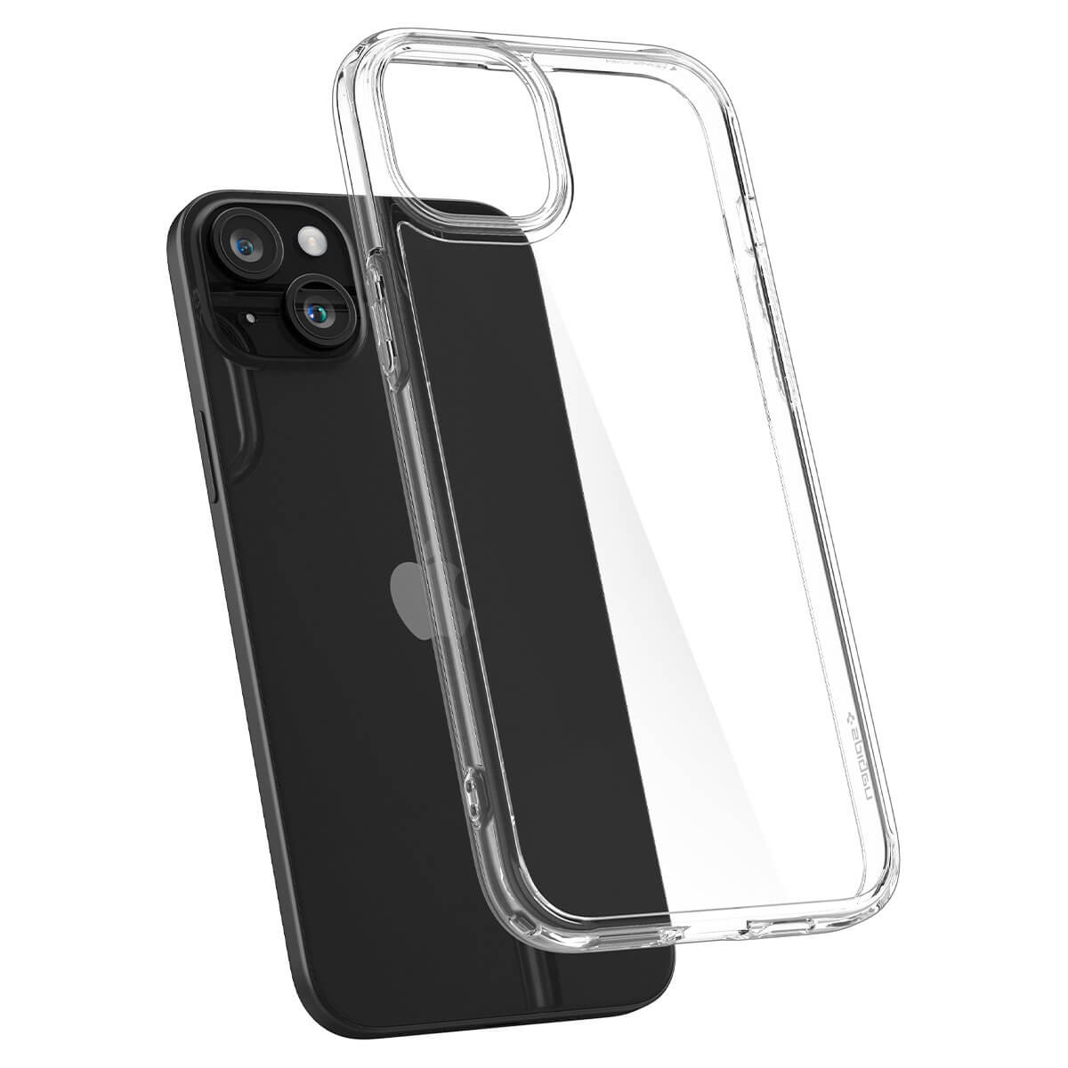 Spigen iPhone 15 Plus Crystal Hybrid Σκληρή Θήκη με Πλαίσιο Σιλικόνης - Crystal Clear
