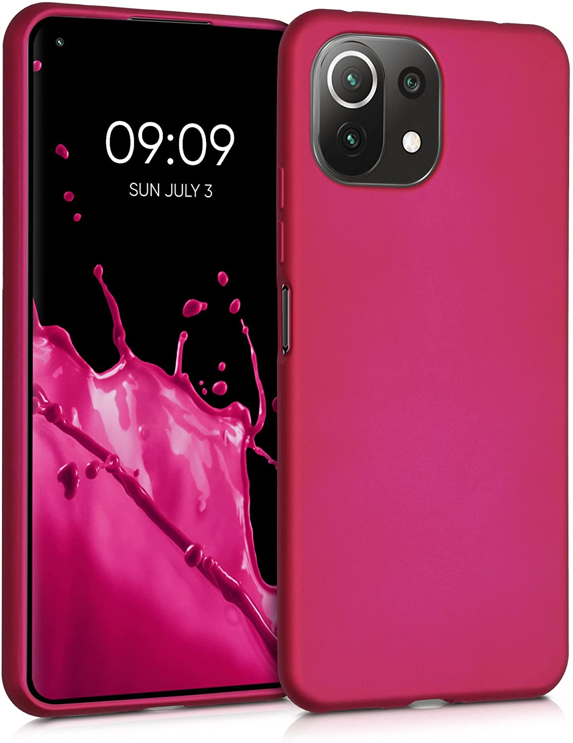 KW Xiaomi Mi 11 Lite / Mi 11 Lite 5G Θήκη Σιλικόνης TPU - Metallic Pink - 54727.65