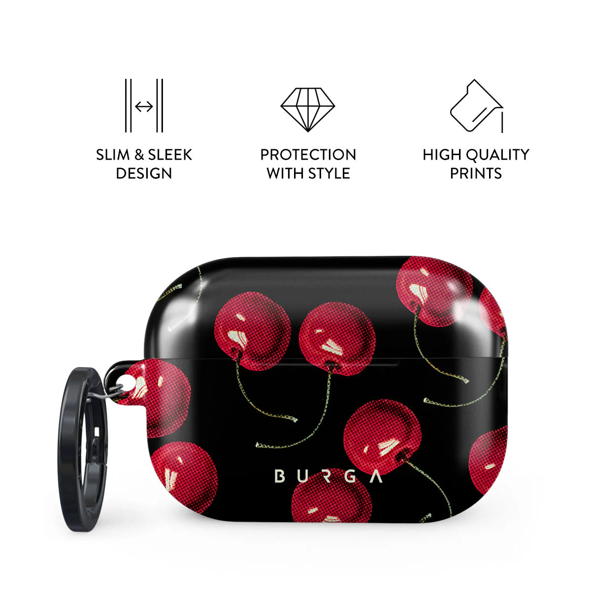 Burga AirPods Pro 2 Σκληρή Θήκη - Cherrybomb