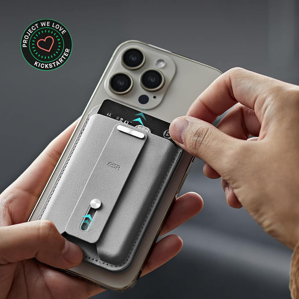 ESR HaloLock Findmy Wallet - Μαγνητική Bάση / Πορτοφόλι Tηλεφώνου για το Γραφείο - Natural Titanium