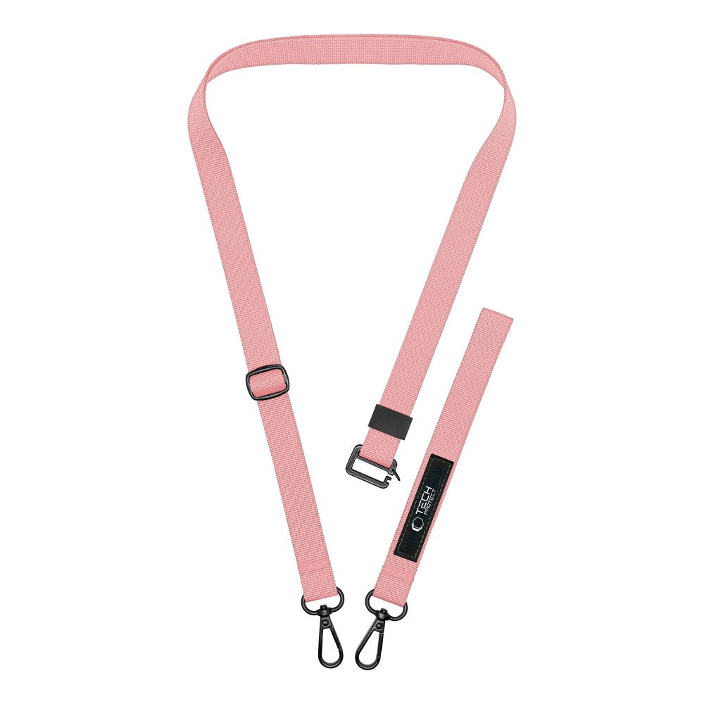 Tech-Protect C6S Rope CrossBody Strap - Universal Λουράκι για Θήκη Κινητού - Baby Pink