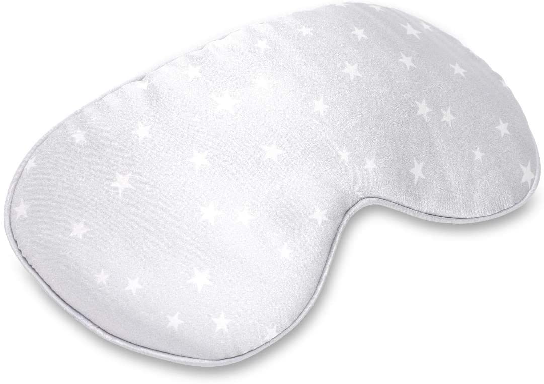 Navaris Silk Eye Mask Blindfold - Μάσκα Ύπνου / Ταξιδιού - Grey / White - 48509.03
