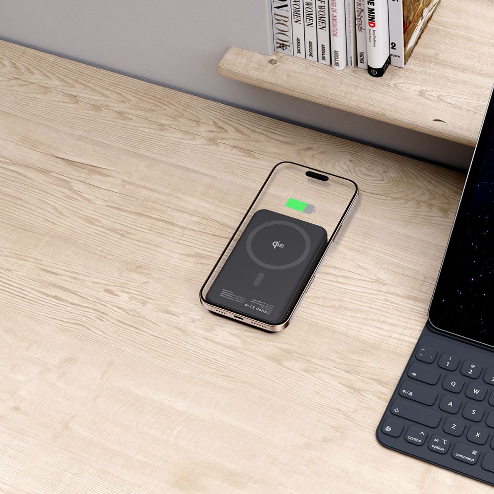 Tech-Protect PB24 Lifemag QI2 MagSafe PowerBank Μαγνητικό PowerBank Κινητού 10000 mAh - Black