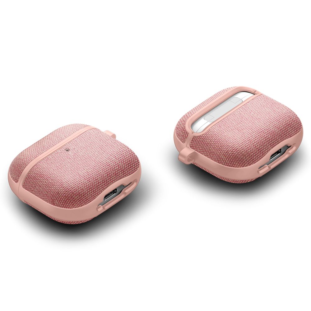 Spigen AirPods 4 Θήκη Urban Fit από Σιλικόνη και Ύφασμα - Rose Gold