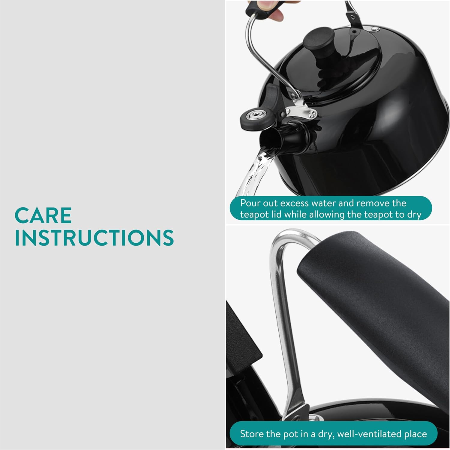 Navaris Βραστήρας Σφυρίγματος από Ανοξείδωτο Ατσάλι - 2.8 L - Black - 61696.03