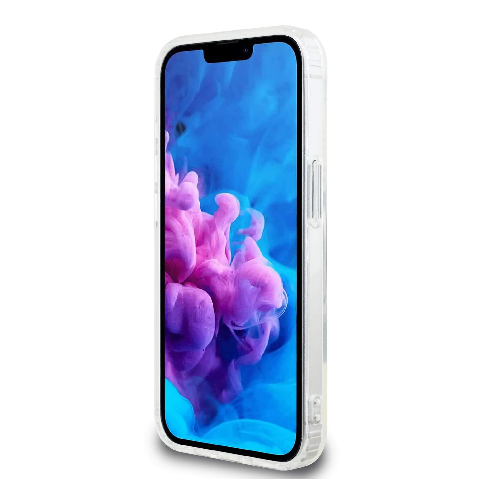 Karl Lagerfeld iPhone 16e - IML Metal Karl and Choupette Heads - MagSafe Σκληρή Θήκη με Πλαίσιο Σιλικόνης - White - KLHMPSE4HLSKCH