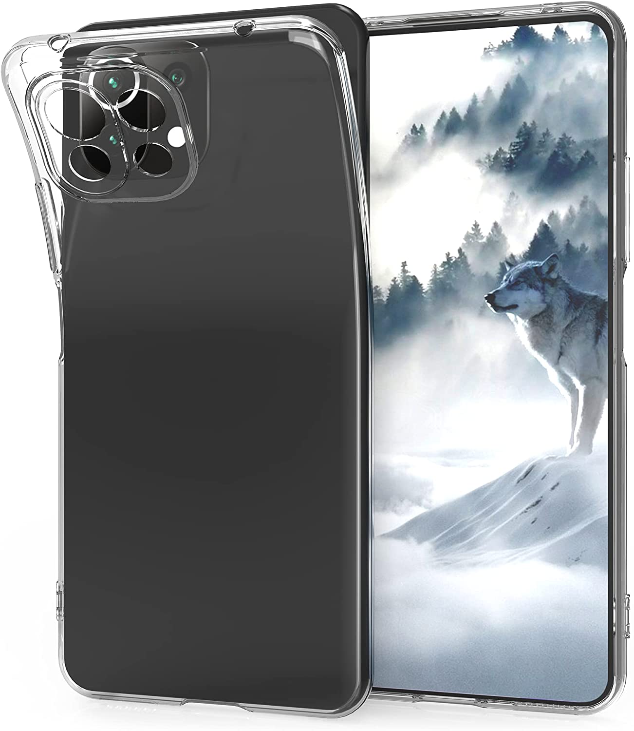 KW Xiaomi Mi 11 Lite / Mi 11 Lite 5G Θήκη Σιλικόνης TPU - Διάφανη - 55095.03